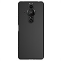 Liukumaton Sony Xperia Pro-I TPU Suojakuori - Musta