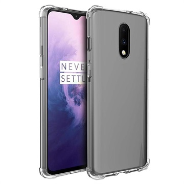 Anti-Slip OnePlus 7 TPU Suojakuori - Läpinäkyvä