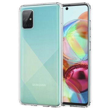 Anti-Slip Samsung Galaxy A71 TPU Suojakuori - Läpinäkyvä