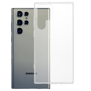 Samsung Galaxy S22 Ultra 5G Drop Resistant Kristalli TPU Kotelo - Läpinäkyvä