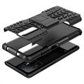 Liukumaton Xiaomi 11T/11T Pro Hybridikotelo Jalustalla - Musta