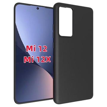 Anti Slip Xiaomi 12/12X TPU Suojakuori - Musta