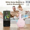 AnyPlus Kannettava valkoinen melu kone vauvan uneen / Bluetooth-kaiutin - vaaleanpunainen