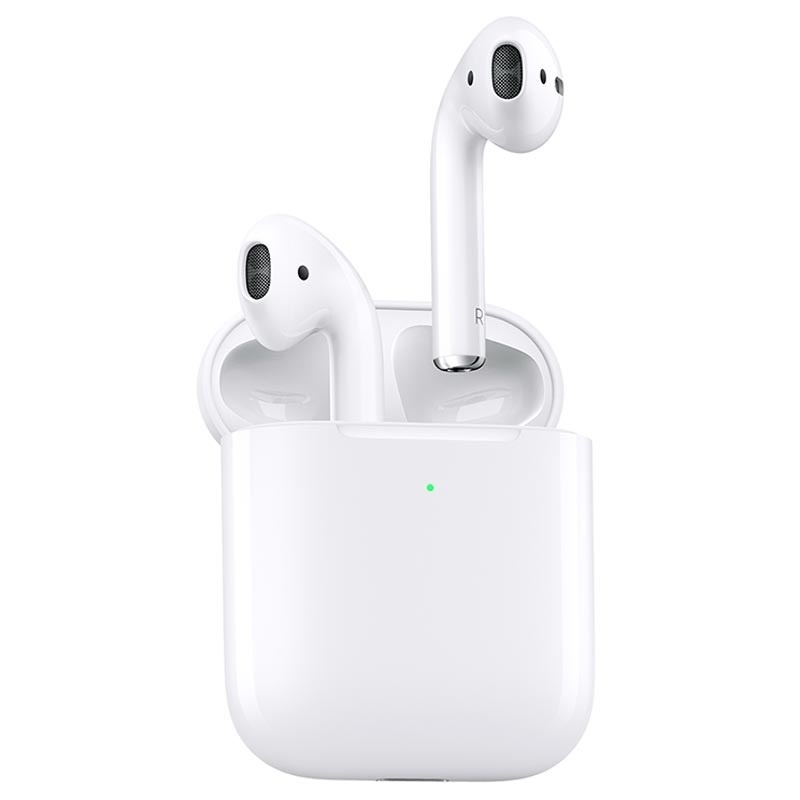 Apple AirPods 2 ja lataus kotelo Valkoinen Osta nyt Apple AirPods (2019) langattomat kuulokkeet ja kotelo