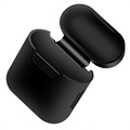 4-in-1 Apple AirPods / AirPods 2 Silikonilisävarustepaketti - Musta