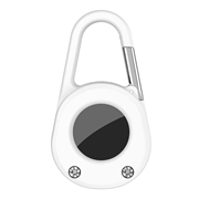 Apple AirTag Clip-And-Go -kotelo, jossa on karabiini - Valkoinen