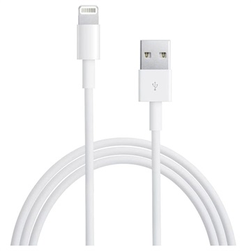 Apple MD818ZM/A Lightning / USB-kaapeli - iPhone, iPad, iPod - Valkoinen - 1m