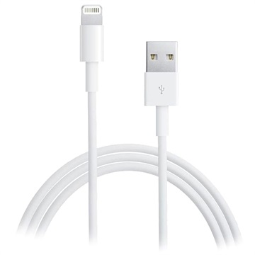 Lightning / USB Kaapeli - iPhone, iPad, iPod - Valkoinen - 2m