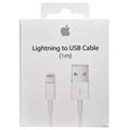 Alkuperäinen Apple Lightning Kaapeli MXLY2ZM/A - iPhone, iPad, iPod - Valkoinen - 1m