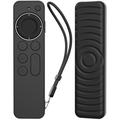Apple TV:n kaukosäätimen silikoninen suojakotelo PT167 - Musta
