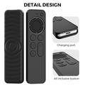 Apple TV:n kaukosäätimen silikoninen suojakotelo PT167 - Musta
