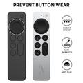 Apple TV:n kaukosäätimen silikoninen suojakotelo PT167 - Musta