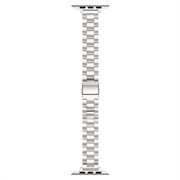Apple Watch (38/40/SE/41/42mm) ohut teräsranneke - hopea