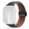 Apple Watch (42/44/SE/45/46/49mm) Dux Ducis YA M-Buckle -nahkahihna - musta