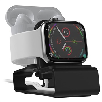 Apple Watch / AirPods Pro 2-1:ssä Jalusta T065 - Musta
