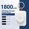 Apple Watchin kannettava langaton laturi avaimenperällä - 1800mAh - Valkoinen