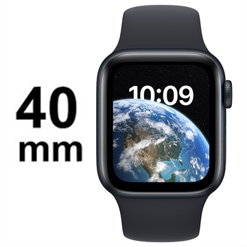 Apple Watch SE (2022) LTE MNPL3FD/A - Keskiyö Urheiluranneke, 40mm