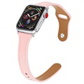 Apple Watch 7/SE/6/5/4/3/2/1 Premium Nahkaranneke - 41mm/40mm/38mm - Pinkki