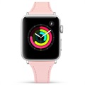 Apple Watch 9/8/SE (2022)/7/SE/6/5/4/3/2/1 Premium Nahkaranneke - 41mm/40mm/38mm - Pinkki