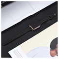 Apple Watch Ultra 2/Ultra/10/9/8/SE (2022)/7/SE/6/5/4/3/2/1 Premium Nahkaranneke - 46mm/45mm/44mm/42mm - Musta
