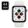 Apple Watch Series 5 LTE MWWF2FD/A - Ruostumaton Teräskuori, Urheiluranneke, 44mm - Hopea