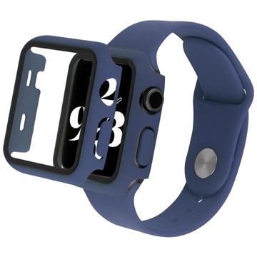 Apple Watch Series 7/8 Muovikotelo Panssarilasi - 9Hlla Panssarilasi - 9H - 41mm - Tummansininen