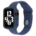 Apple Watch Series 7/8 Muovikotelo Panssarilasi - 9Hlla Panssarilasi - 9H - 41mm - Tummansininen