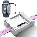 Apple Watch Series 9/8/7 näytönsuojakalvo pölyttömällä asennussarjalla - 41mm - musta reunus
