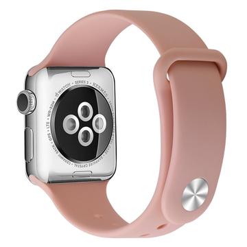 Apple Watch Series SE (2023)/10/9/8/SE (2022)/7/SE/6/5/4/3/2/1 Pehmeä Silikoniranneke - 42mm/41mm/40mm/38mm - Pinkki