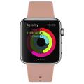 Apple Watch Series SE (2023)/10/9/8/SE (2022)/7/SE/6/5/4/3/2/1 Pehmeä Silikoniranneke - 42mm/41mm/40mm/38mm - Pinkki