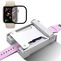 Apple Watch Series SE 3/SE (2023)/SE (2022)/SE/6/5/4 näytönsuojakalvo pölyttömällä asennussarjalla - 40mm - musta reunus