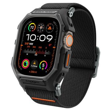 Apple Watch Ultra/Ultra 2 Spigen Lite Fit Pro -ranneke kotelolla - 49mm - musta