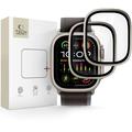 Apple Watch Ultra/Ultra 2/Ultra 3 Tech-Protect Glass Ring Panssarilasi - 9H, 2 kpl. - Titaani