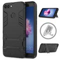 Huawei P Smart Armor Hybridikotelo Jalustalla - Musta