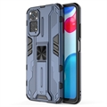Xiaomi Redmi Note 11/11S Armor Series Hybridikotelo Jalustalla - Sininen