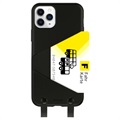 Artwizz HangOn iPhone 11 Pro TPU Kotelo Hihnalla – Musta / Seepra
