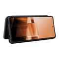 Asus Zenfone 11 Ultra Läppäkotelo - Hiilikuitu - Musta