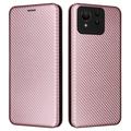 Asus Zenfone 11 Ultra Läppäkotelo - Hiilikuitu - Ruusukulta
