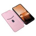 Asus Zenfone 11 Ultra Läppäkotelo - Hiilikuitu - Ruusukulta