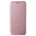 Asus Zenfone 11 Ultra Läppäkotelo - Hiilikuitu - Ruusukulta