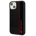 iPhone 14 Audi Carbon Fiber Stripe Suojakuori - Musta