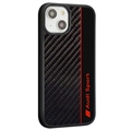 iPhone 14 Audi Carbon Fiber Stripe Suojakuori - Musta