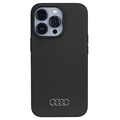 iPhone 13/13 Pro Audi Metal Logo Silikonikuori - Musta