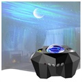 Aurora Star Yölamppu Bluetooth Kaiuttimella AC6923 - Musta