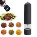 Automaattinen suola-pippurimylly Electric Herb Pepper Spice Grinder - musta