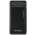 Awei P6K Dual USB Power Bank 20000mAh - Musta