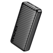 Awei P6K Pro 20000mAh -varavirtalähde - 2x USB-A/USB-C - musta