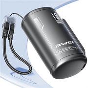 Awei WP-117 10000mAh -varavirtalähde - 22.5W, 2 x USB-C - musta