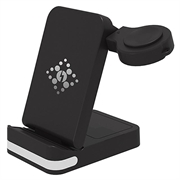 B-27 3-in-1 taitettava langaton latauslaite, jossa on yövalo - 15W