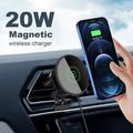 B553 iPhone 12/13/14/15 sarjan 20W magneettinen adsorptio langaton laturi auton tuuletusaukko mount lataus jalusta